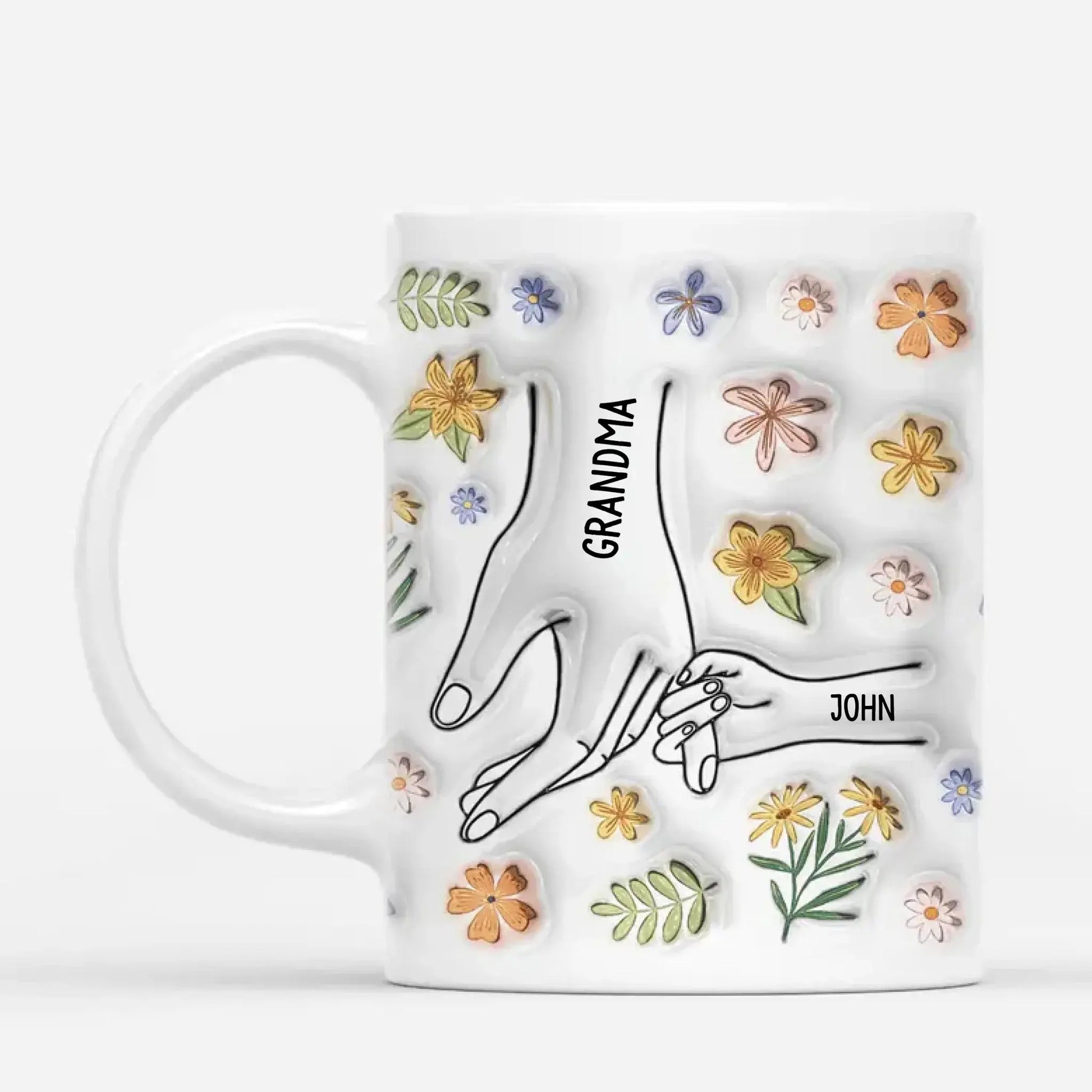 3D Printing Effect You Hold Our Hands Also Our Hearts – Personalized Custom Coffee Mug – Heartfelt Mother’s Day & Birthday Gift for Mom  Ezcustomize