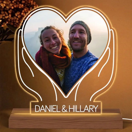 [4 STYLES] - Led Light For Couple - Personalized Photo LED Light - Anniversary Gifts For Her, Him  Ezcustomize