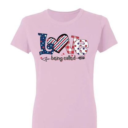 4th of July Love Being Called Grandma Shirt – Personalized Patriotic T-Shirt Gift for Grandma, Nana, Mimi, Gigi, Mom  Ezcustomize