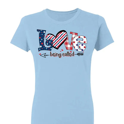 4th of July Love Being Called Grandma Shirt – Personalized Patriotic T-Shirt Gift for Grandma, Nana, Mimi, Gigi, Mom  Ezcustomize