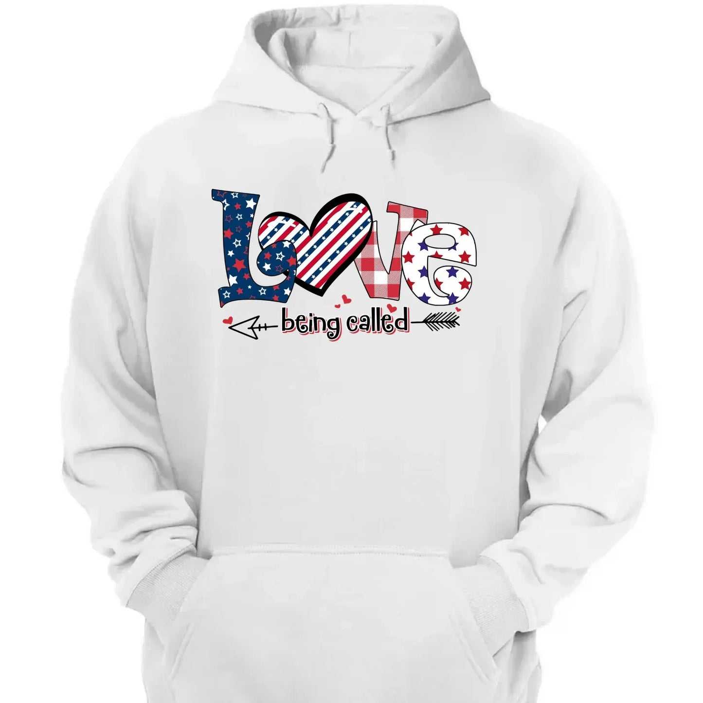 4th of July Love Being Called Grandma Shirt – Personalized Patriotic T-Shirt Gift for Grandma, Nana, Mimi, Gigi, Mom  Ezcustomize