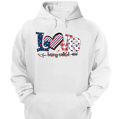 4th of July Love Being Called Grandma Shirt – Personalized Patriotic T-Shirt Gift for Grandma, Nana, Mimi, Gigi, Mom  Ezcustomize