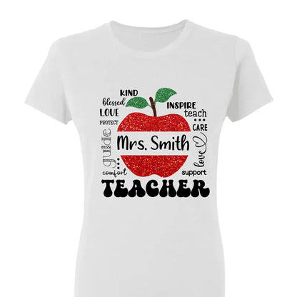 Blessed To Be Called Teacher Typography Boho - Personalized T-shirt, Back To School Gift For Teacher From Student  Ezcustomize