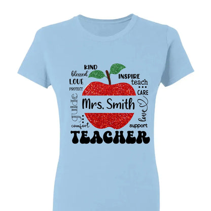 Blessed To Be Called Teacher Typography Boho - Personalized T-shirt, Back To School Gift For Teacher From Student  Ezcustomize