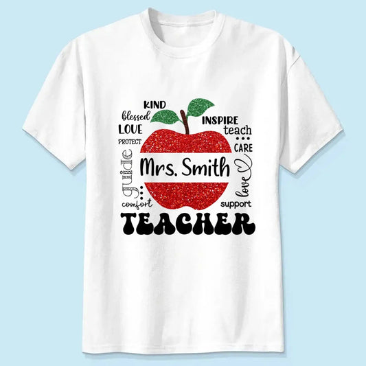 Blessed To Be Called Teacher Typography Boho - Personalized T-shirt, Back To School Gift For Teacher From Student  Ezcustomize