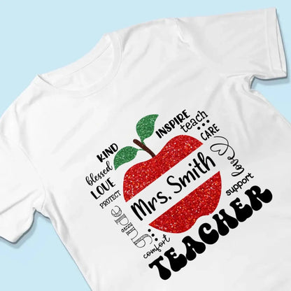 Blessed To Be Called Teacher Typography Boho - Personalized T-shirt, Back To School Gift For Teacher From Student  Ezcustomize