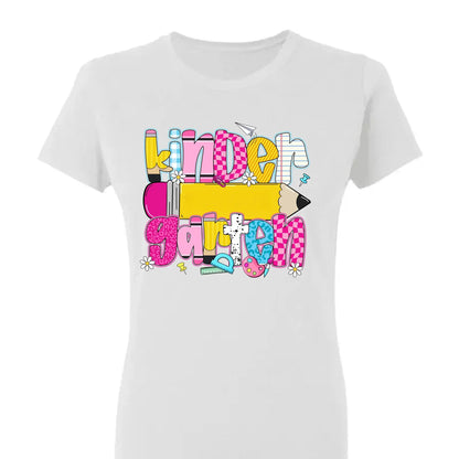 Retro Coquette Pencil Back to School Shirt – Personalized T-shirt/Sweater/Hoodie - 1st Day Outfit for Teachers  Ezcustomize
