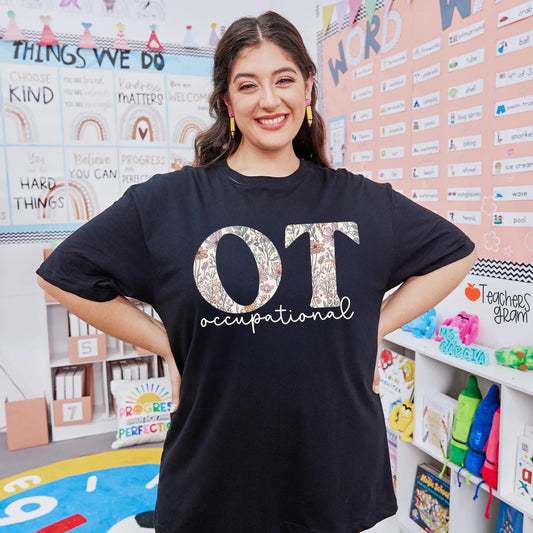 Custom Floral Teacher Shirt with Name – Personalized Back to School Shirt for Grade Level, Subject, or Teacher Name  Ezcustomize