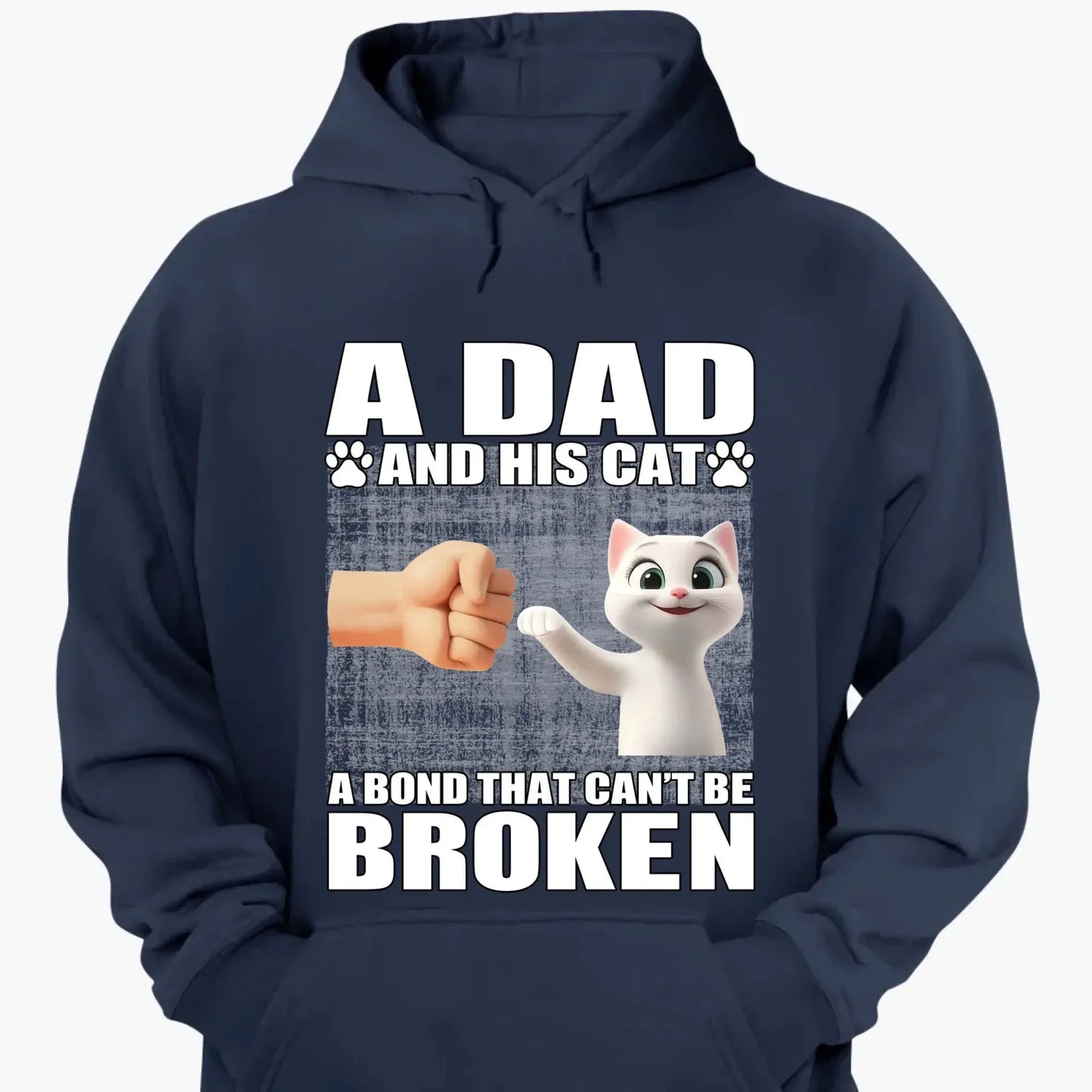 "A Dad and His Cats - A Bond That Can't Be Broken" Personalized Shirt - Perfect Gift for Cat Dads  Ezcustomize