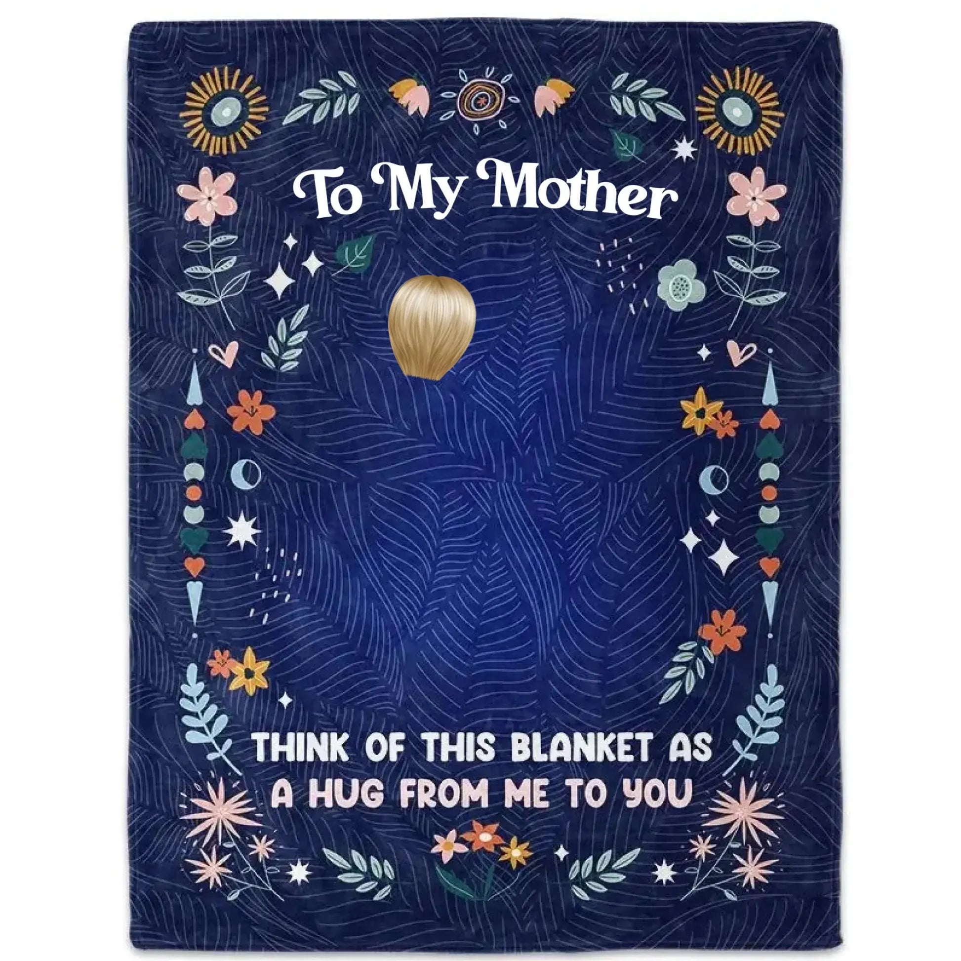 A Hug From Me To You Mother Daughter – Personalized Custom Blanket Throw – Heartfelt Birthday & Keepsake Gift for Daughter from Mom  Ezcustomize