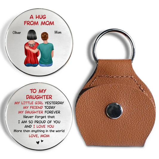 A Hug From Mom – Personalized Custom Pocket Hug – Meaningful Birthday & Encouragement Keepsake Gift for Son or Daughter  Ezcustomize