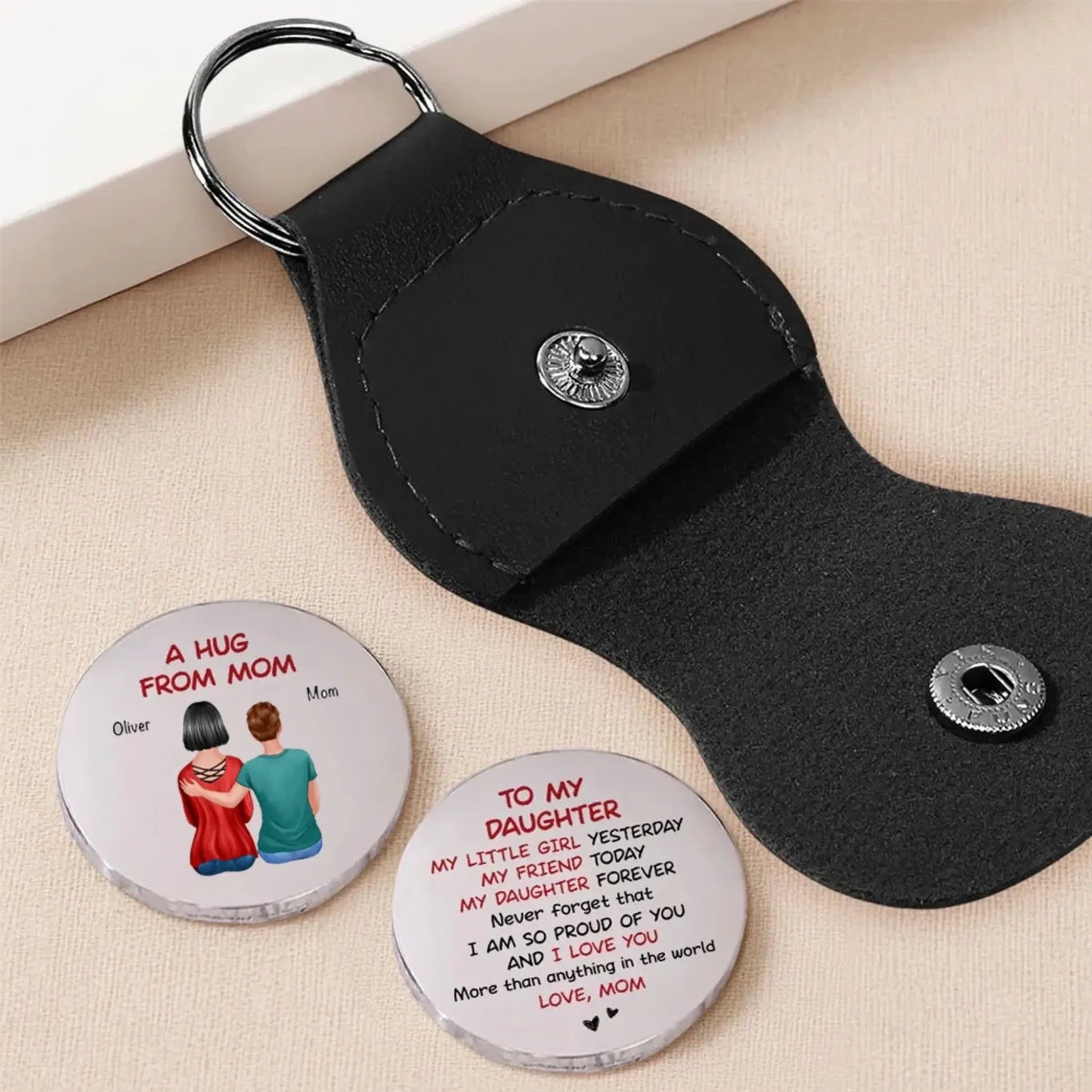 A Hug From Mom – Personalized Custom Pocket Hug – Meaningful Birthday & Encouragement Keepsake Gift for Son or Daughter  Ezcustomize