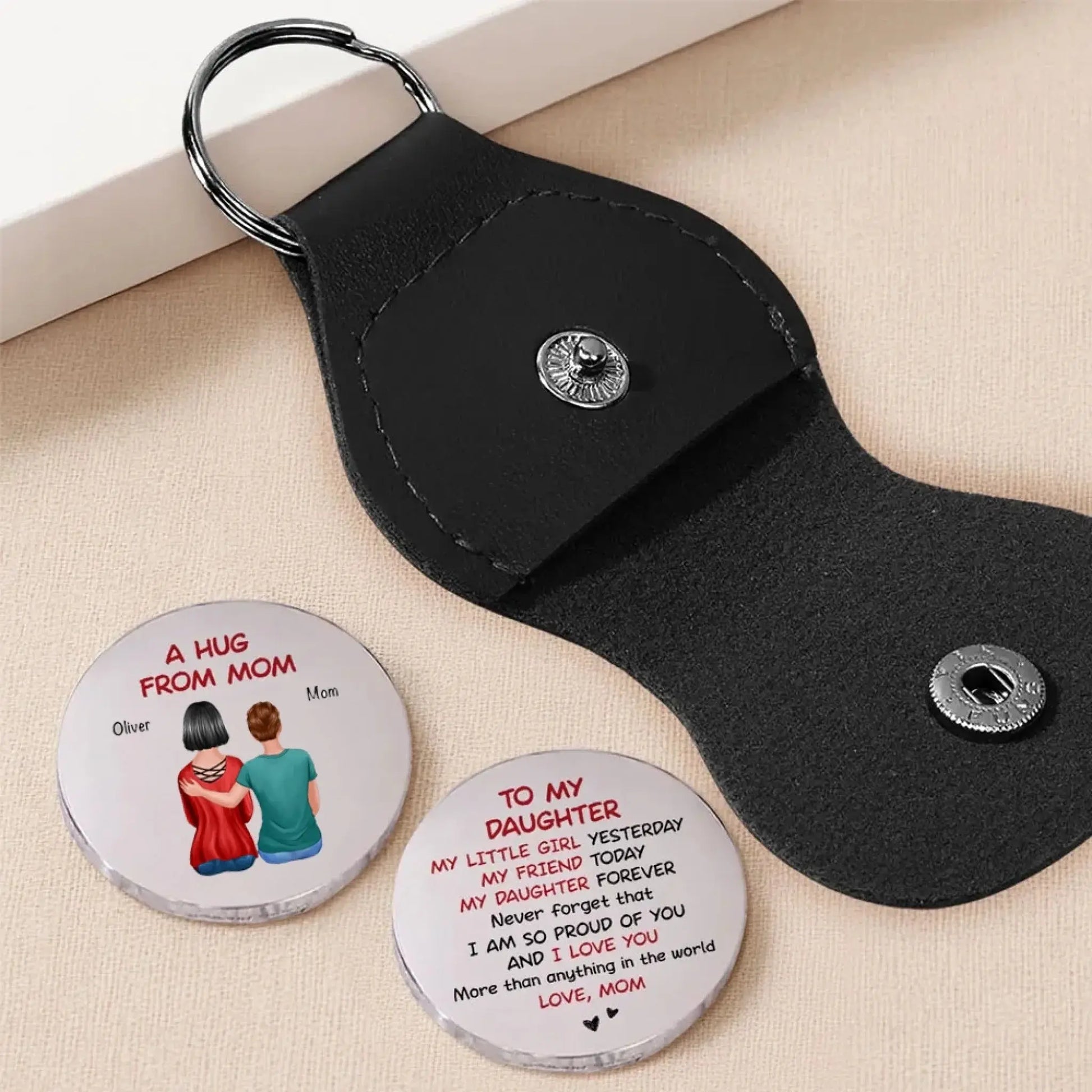 A Hug From Mom – Personalized Custom Pocket Hug – Meaningful Birthday & Encouragement Keepsake Gift for Son or Daughter  Ezcustomize
