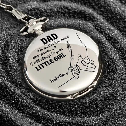Always Be Your Little Girl – Personalized Pocket Watch – Heartfelt Gift for Dad  Ezcustomize