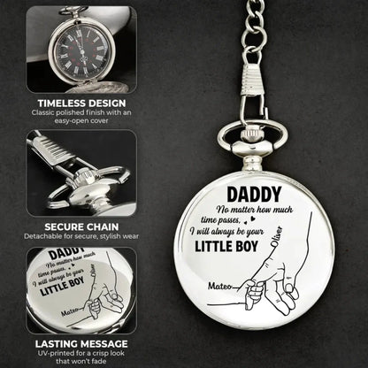 Always Be Your Little Girl – Personalized Pocket Watch – Heartfelt Gift for Dad  Ezcustomize