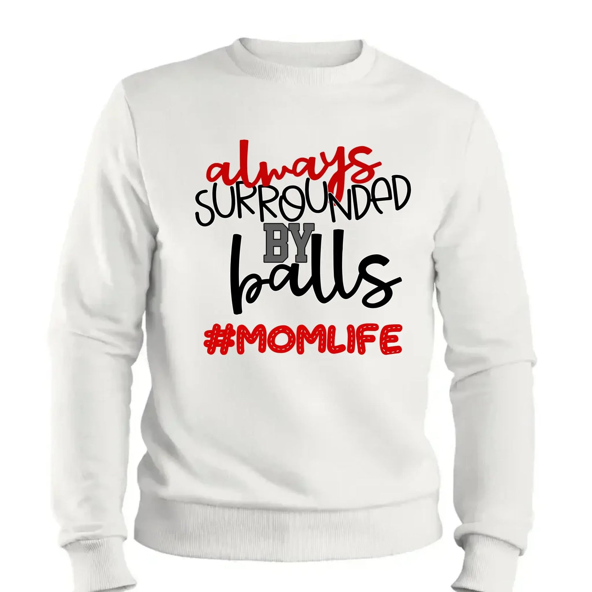 Always Surrounded by Balls Shirt – Personalized T-Shirt – Funny Custom Gift for Grandma, Mom, Wife, or Sports-Loving Grandparent  Ezcustomize