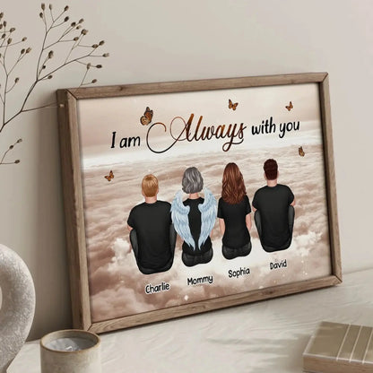 Always With You Sky Family Members, Memorial Personalized Poster, Sympathy Gift  Ezcustomize
