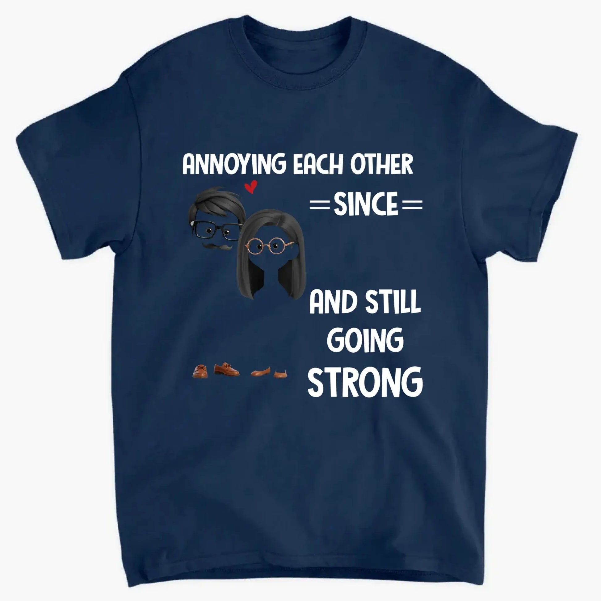 Annoying Each Other Since – Personalized Custom Couple Shirt – Funny Anniversary & Valentine’s Day Gift for Husband, Wife, Girlfriend, Boyfriend  Ezcustomize