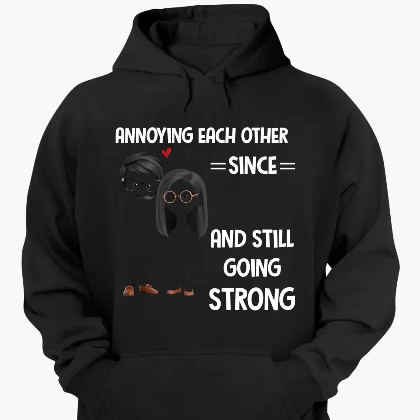 Annoying Each Other Since – Personalized Custom Couple Shirt – Funny Anniversary & Valentine’s Day Gift for Husband, Wife, Girlfriend, Boyfriend  Ezcustomize