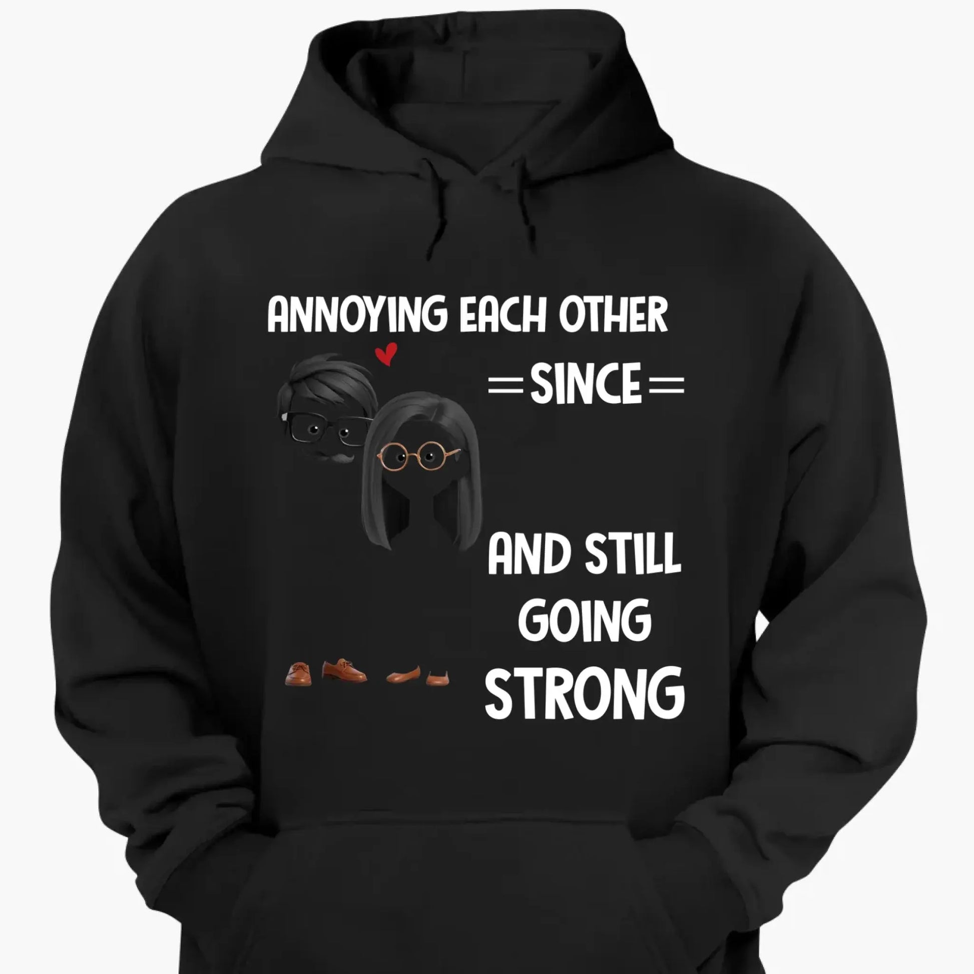 Annoying Each Other Since – Personalized Custom Couple Shirt – Funny Anniversary & Valentine’s Day Gift for Husband, Wife, Girlfriend, Boyfriend  Ezcustomize