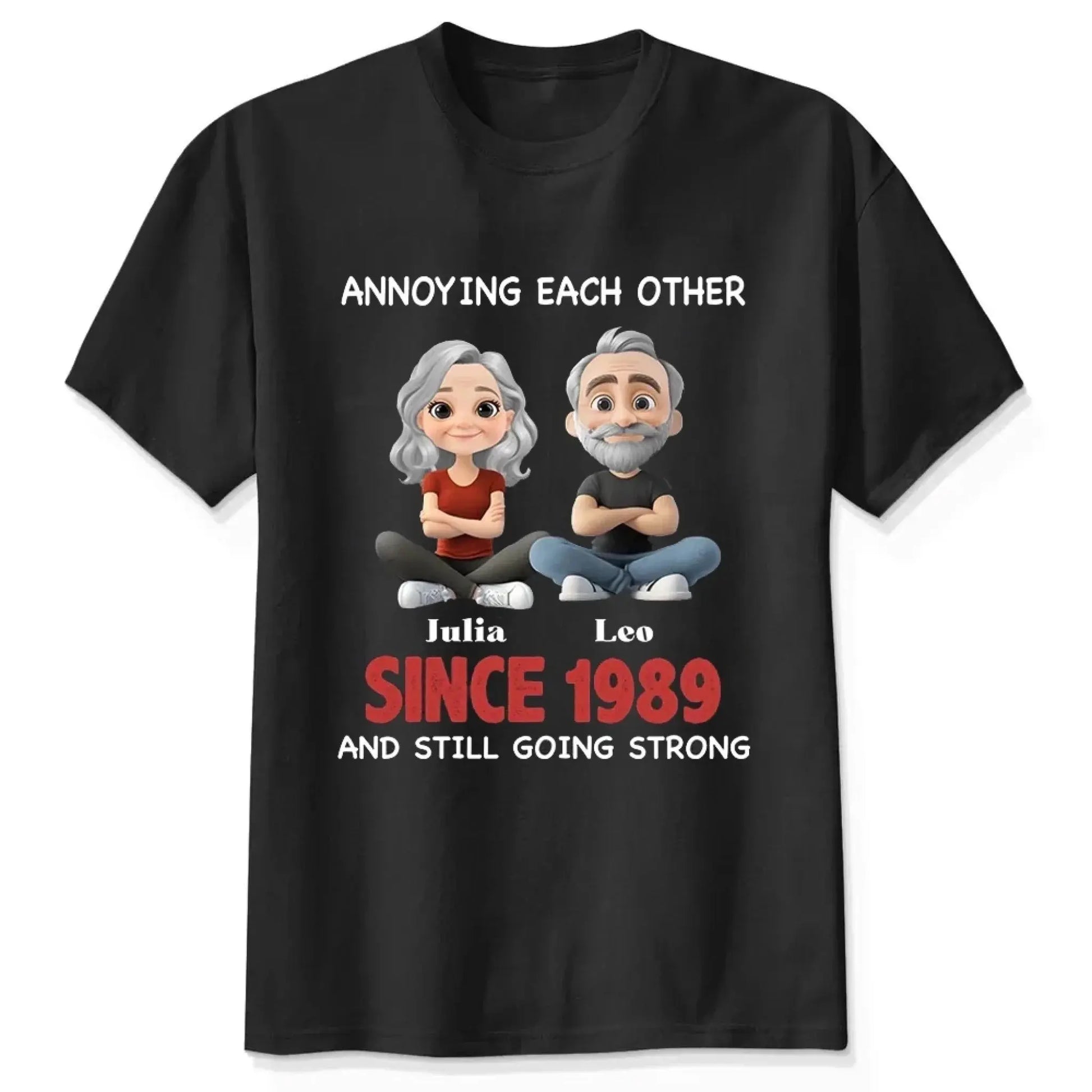 Annoying Each Other Since & Still Going Strong - Personalized Couple Matching Shirts  Ezcustomize