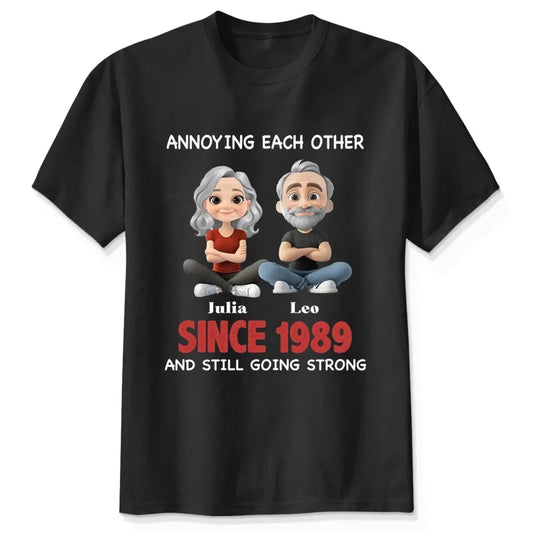 Annoying Each Other Since & Still Going Strong - Personalized Couple Matching Shirts  Ezcustomize