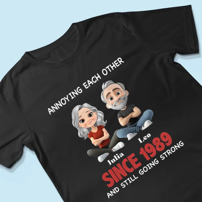 Annoying Each Other Since & Still Going Strong - Personalized Couple Matching Shirts  Ezcustomize