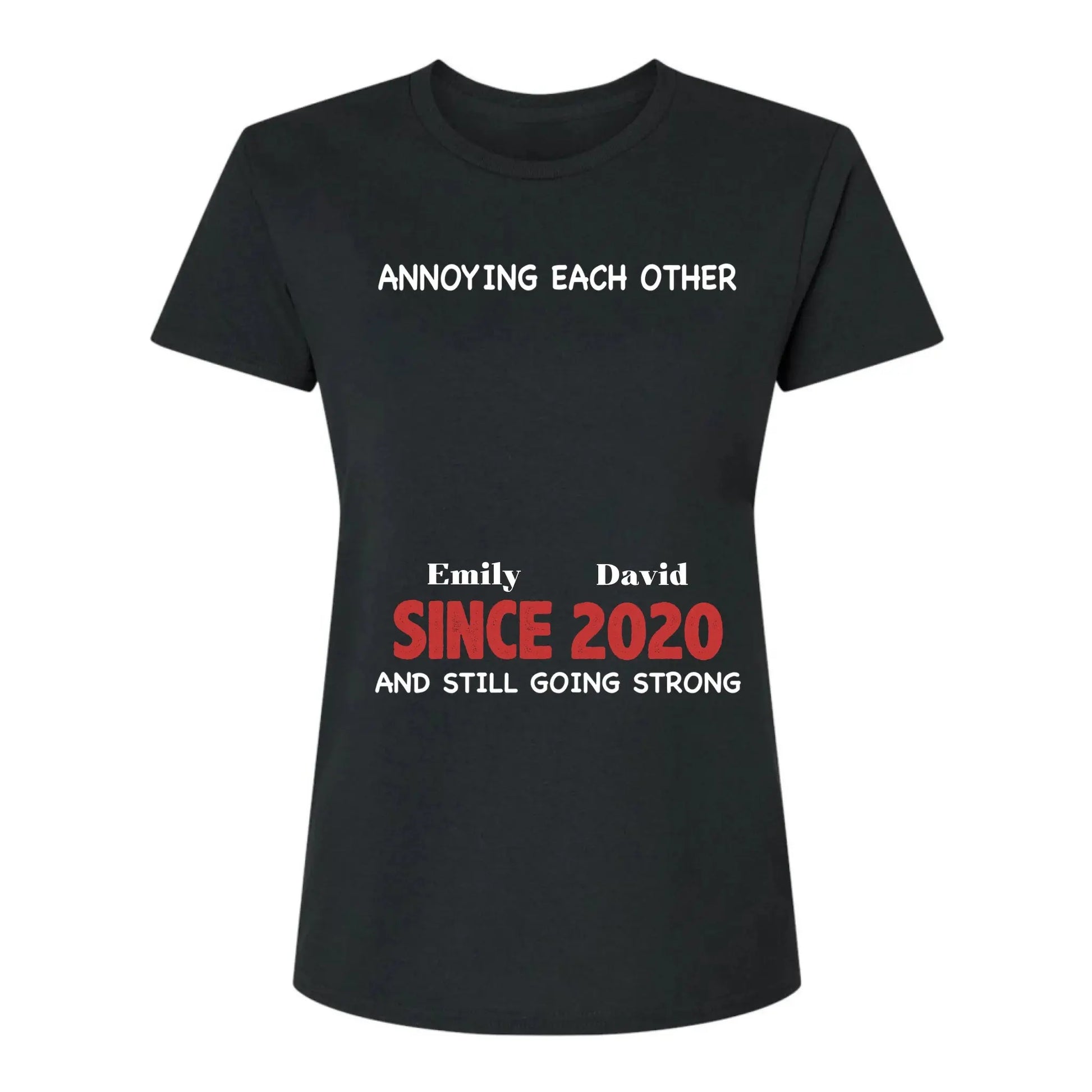 Annoying Each Other Since & Still Going Strong - Personalized Couple Matching Shirts  Ezcustomize