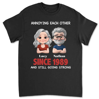 Annoying Each Other & Still Going Strong – Personalized Custom Shirt – Funny Gift for Couples, Husband & Wife, or Anniversaries  Ezcustomize