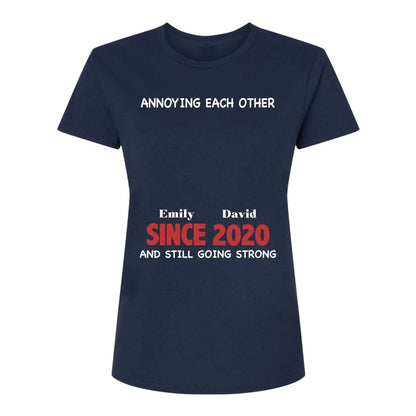 Annoying Each Other & Still Going Strong – Personalized Custom Shirt – Funny Gift for Couples, Husband & Wife, or Anniversaries  Ezcustomize