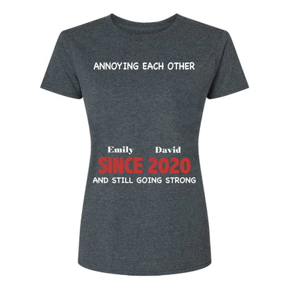 Annoying Each Other & Still Going Strong – Personalized Custom Shirt – Funny Gift for Couples, Husband & Wife, or Anniversaries  Ezcustomize