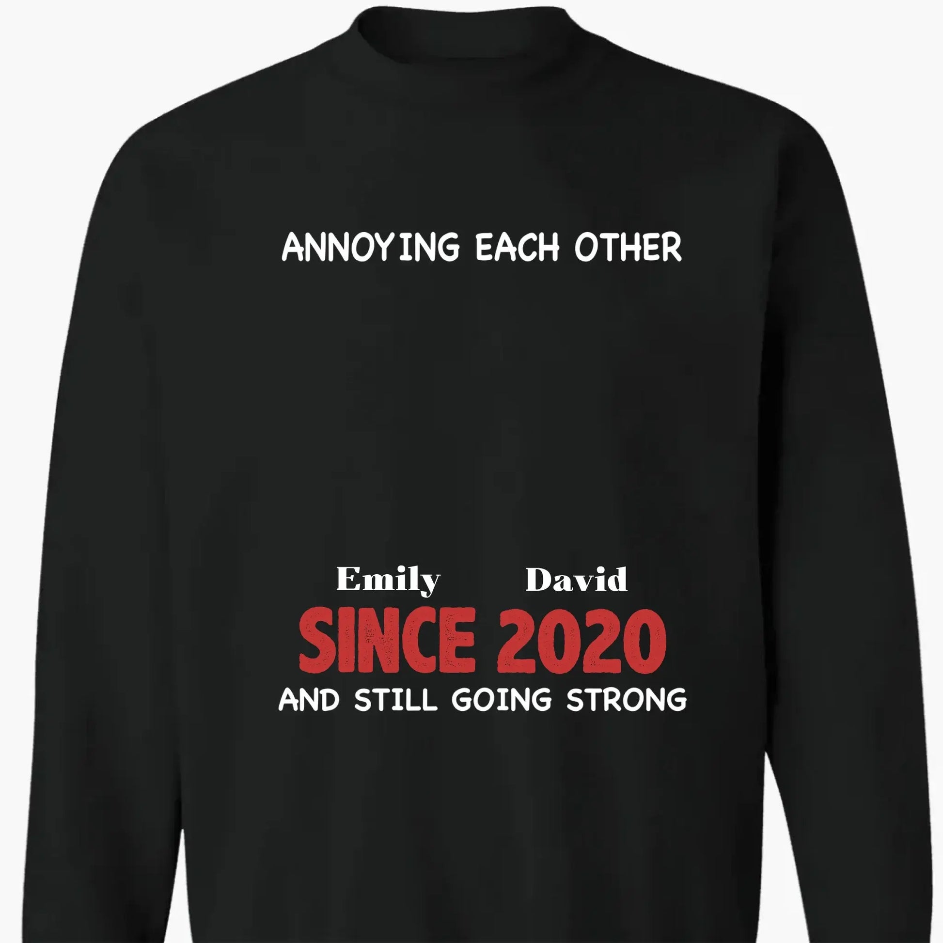 Annoying Each Other & Still Going Strong – Personalized Custom Shirt – Funny Gift for Couples, Husband & Wife, or Anniversaries  Ezcustomize