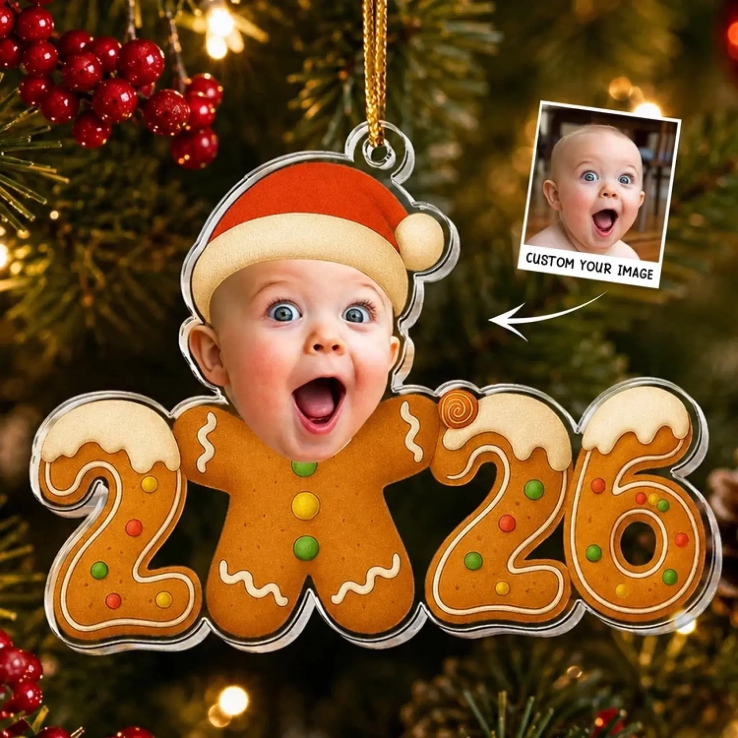 Baby_First_Christmas_Gingerbread_Cookie_Custom_Photo_Personalized_Ornament_1