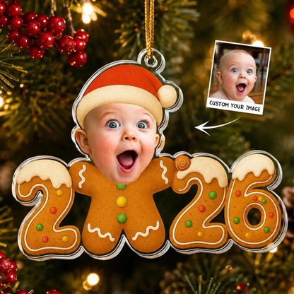 Baby_First_Christmas_Gingerbread_Cookie_Custom_Photo_Personalized_Ornament_1