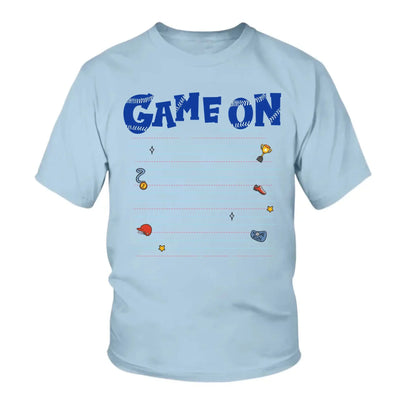 Back To School Baseball Kid Shirt – Personalized T-Shirt Gift for Grandson – Custom Name & Grade for Baseball Lovers  Ezcustomize