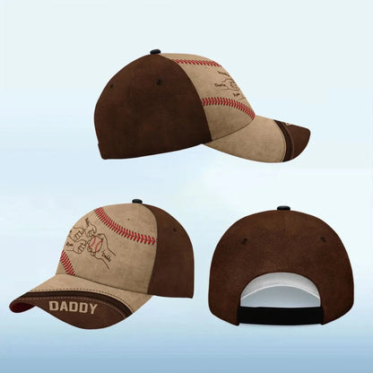 Baseball Dad & Grandpa with Fist Bump Design – Personalized Classic Hat – Custom Gift for Sports-Loving Fathers & Grandpas  Ezcustomize
