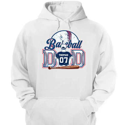 Baseball Dad & Kids Retro Shirt – Personalized T-Shirt – Custom Father’s Day Gift for Proud Baseball Dads  Ezcustomize