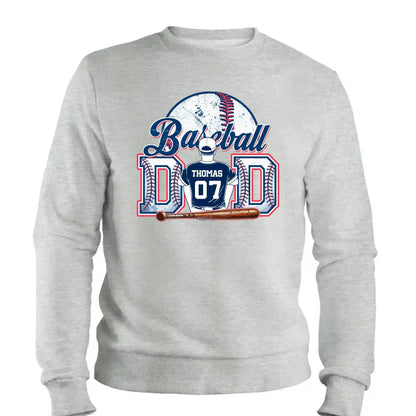 Baseball Dad & Kids Retro Shirt – Personalized T-Shirt – Custom Father’s Day Gift for Proud Baseball Dads  Ezcustomize