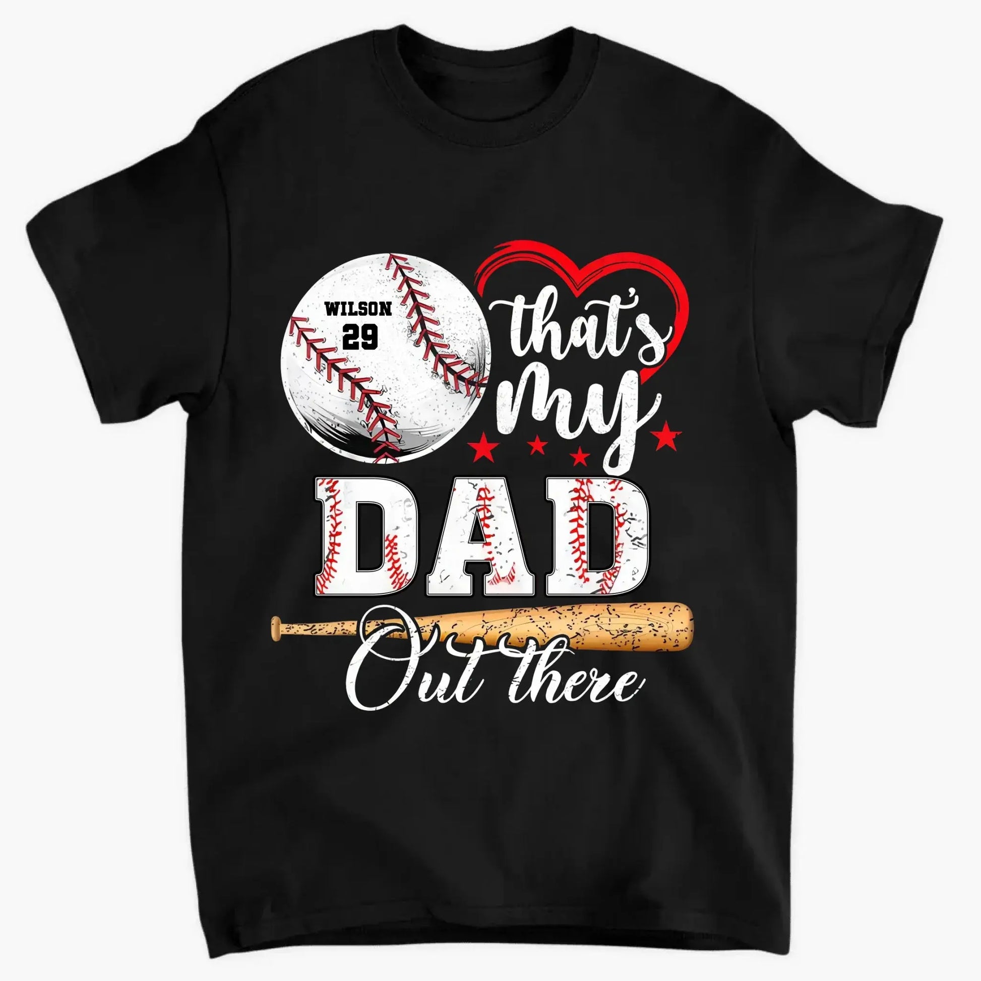 Baseball Fan That's My Grandson Out There - Personalized T-Shirt, Sport Gift For Family, Sport Fan  Ezcustomize