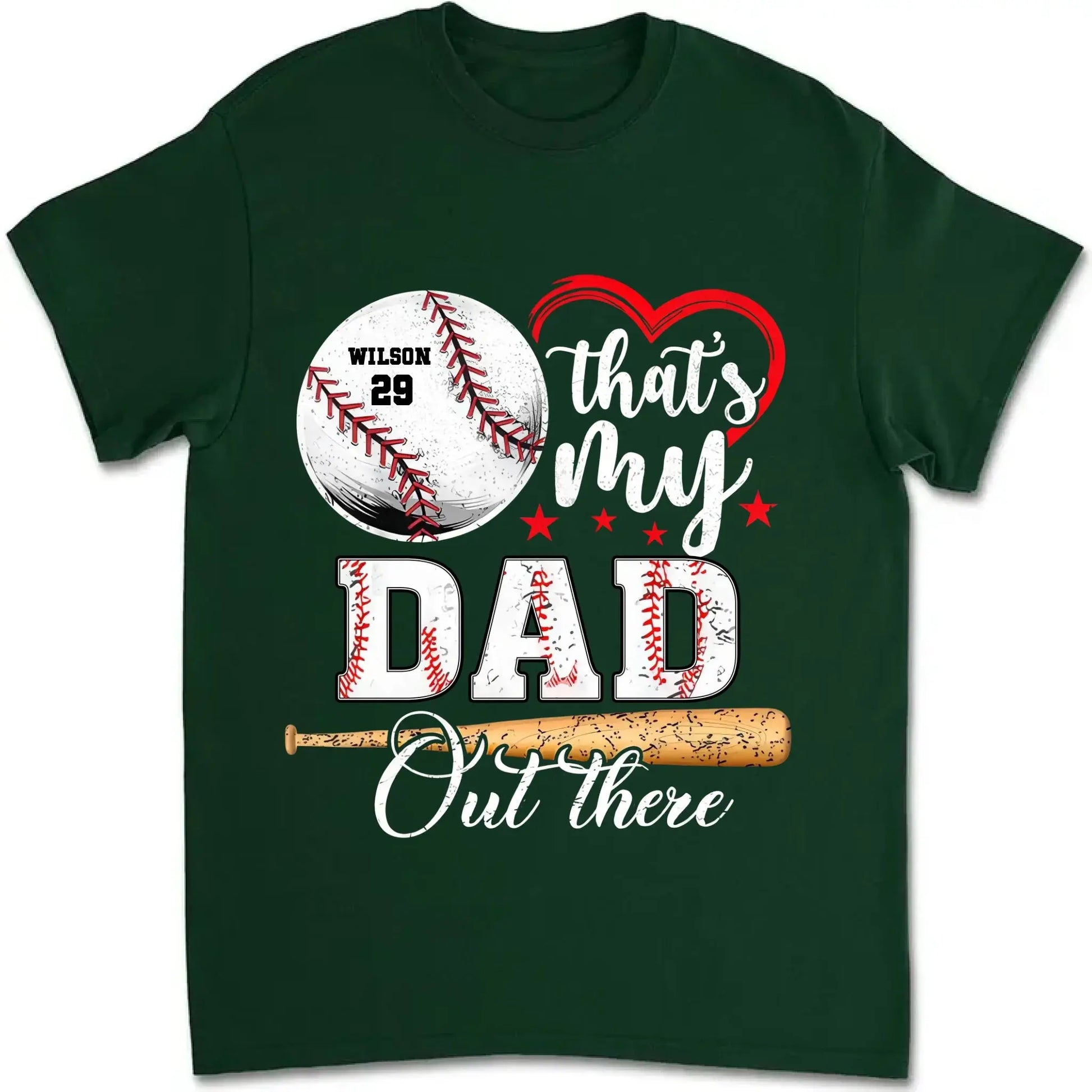 Baseball Fan That's My Grandson Out There - Personalized T-Shirt, Sport Gift For Family, Sport Fan  Ezcustomize