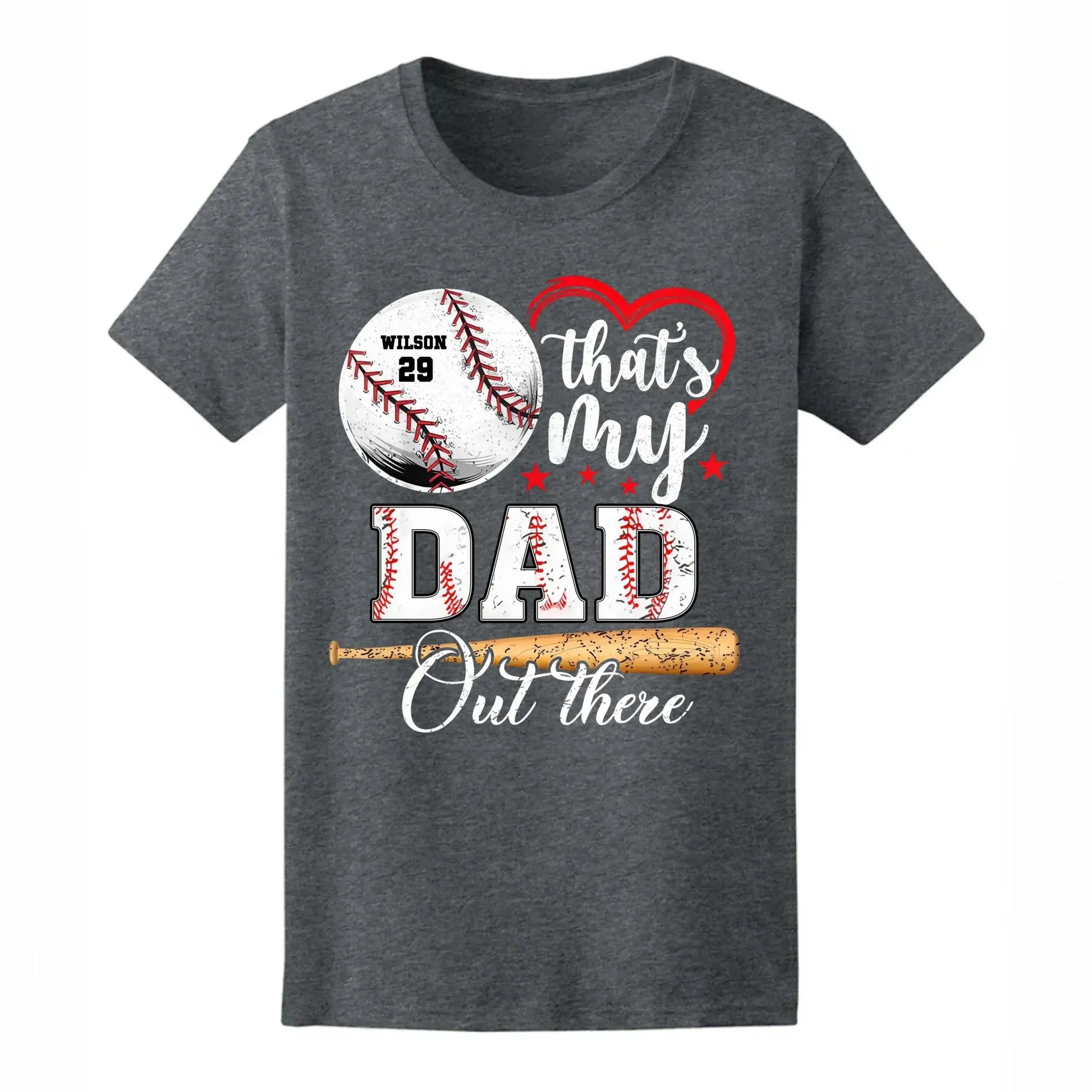 Baseball Fan That's My Grandson Out There - Personalized T-Shirt, Sport Gift For Family, Sport Fan  Ezcustomize