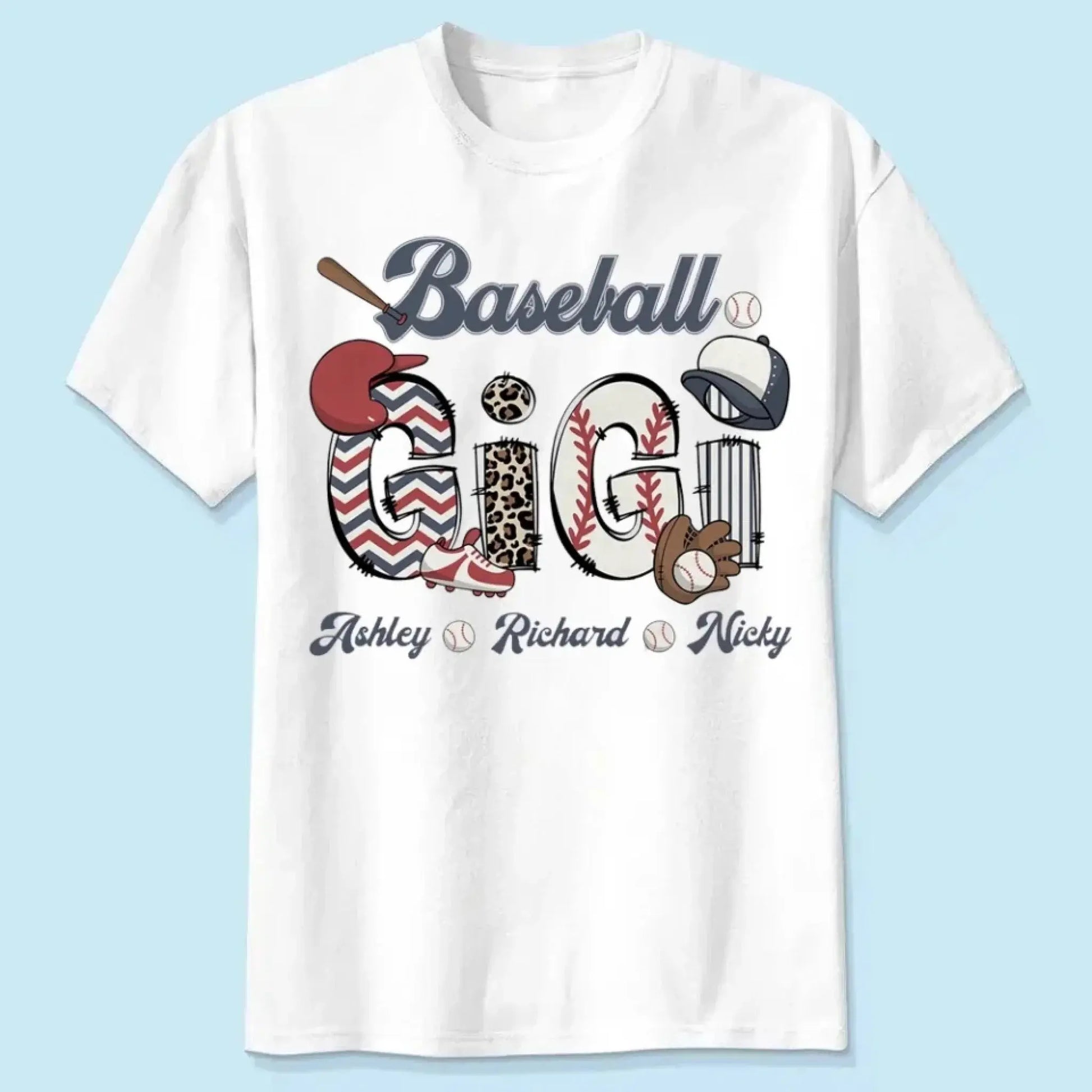 Baseball Grandma Custom Kid Names - Personalized Shirt/Hoodie - Gift for, Grandma, Mom, Gigi, Sports Lovers, Proud Baseball Moms  Ezcustomize