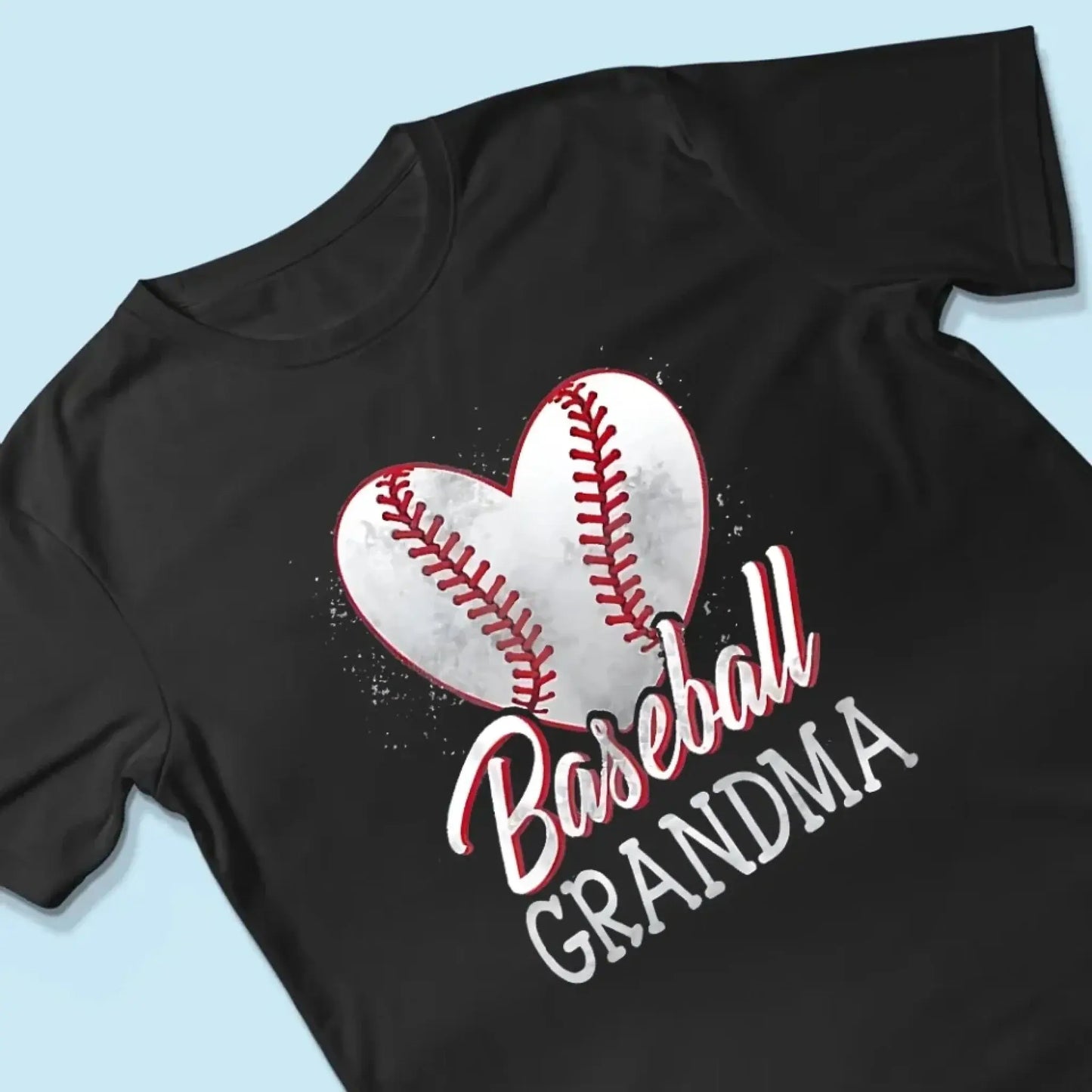 Baseball Grandma Heart Shirt – Personalized T-Shirt – Custom Gift for Proud Sports Grandmas with Kids’ Names  Ezcustomize