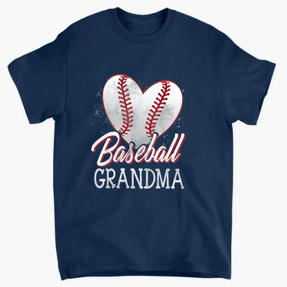 Baseball Grandma Heart Shirt – Personalized T-Shirt – Custom Gift for Proud Sports Grandmas with Kids’ Names  Ezcustomize