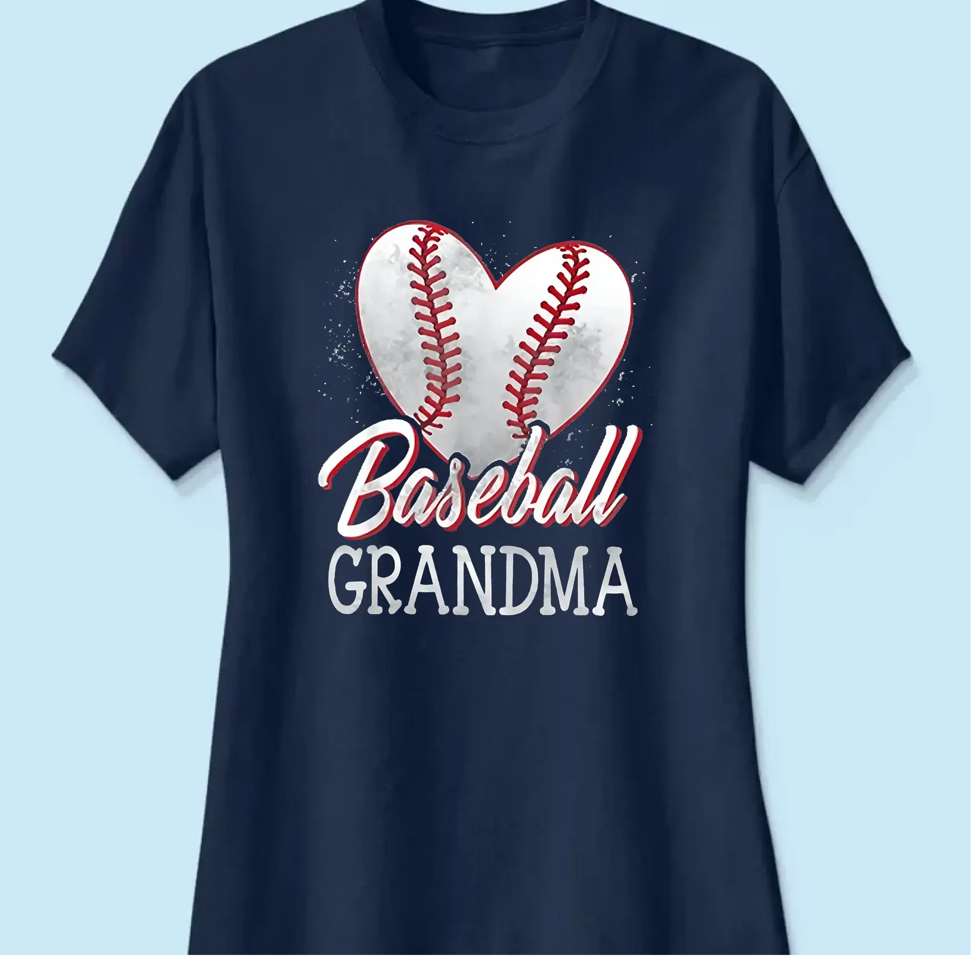 Baseball Grandma Heart Shirt – Personalized T-Shirt – Custom Gift for Proud Sports Grandmas with Kids’ Names  Ezcustomize