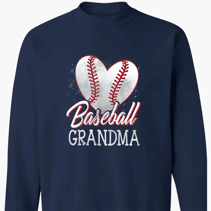 Baseball Grandma Heart Shirt – Personalized T-Shirt – Custom Gift for Proud Sports Grandmas with Kids’ Names  Ezcustomize