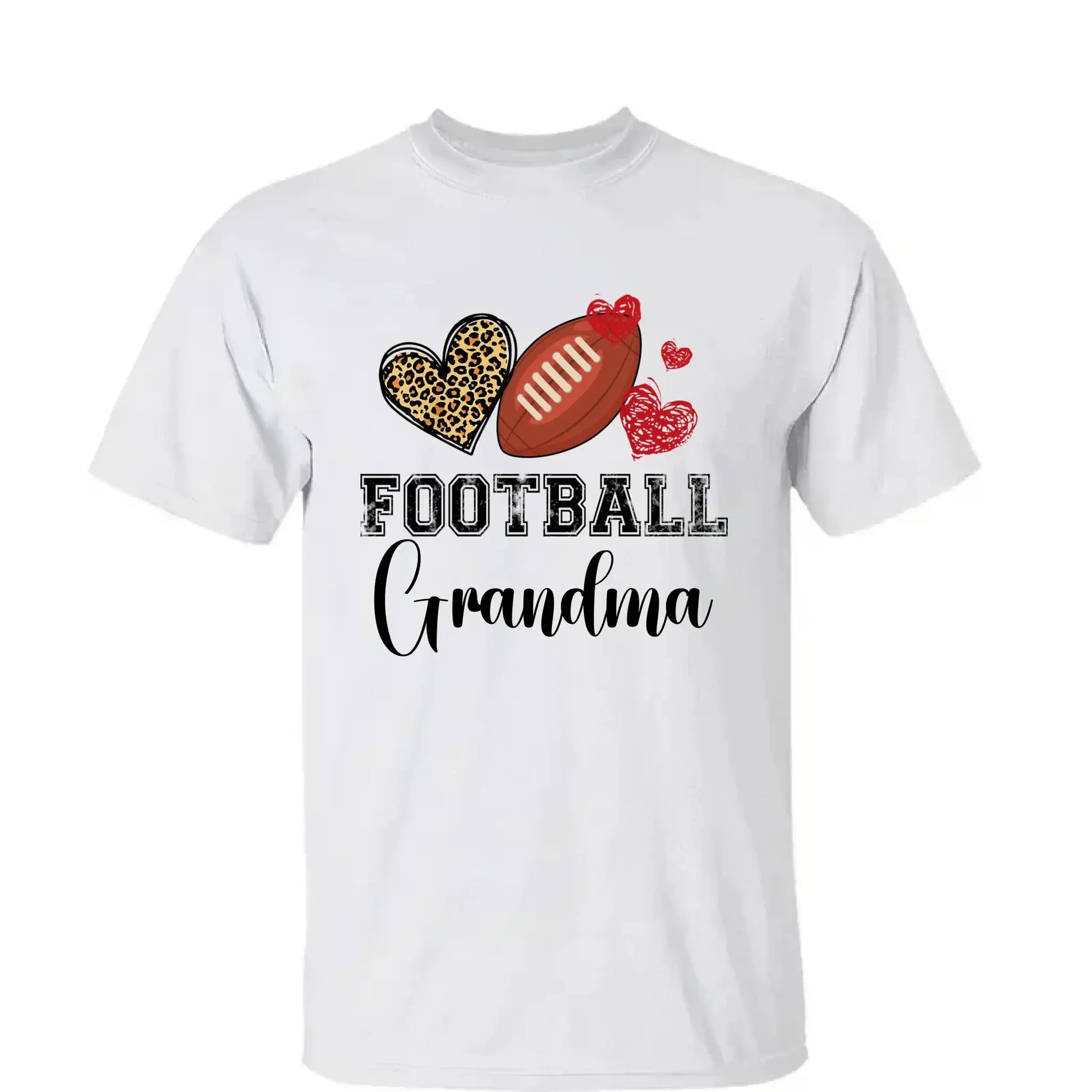 Baseball Grandma Leopard Heart Shirt – Personalized Custom T-Shirt – Gift for Grandma, Nana, Mimi, Mom, or Sports-Loving Wife  Ezcustomize