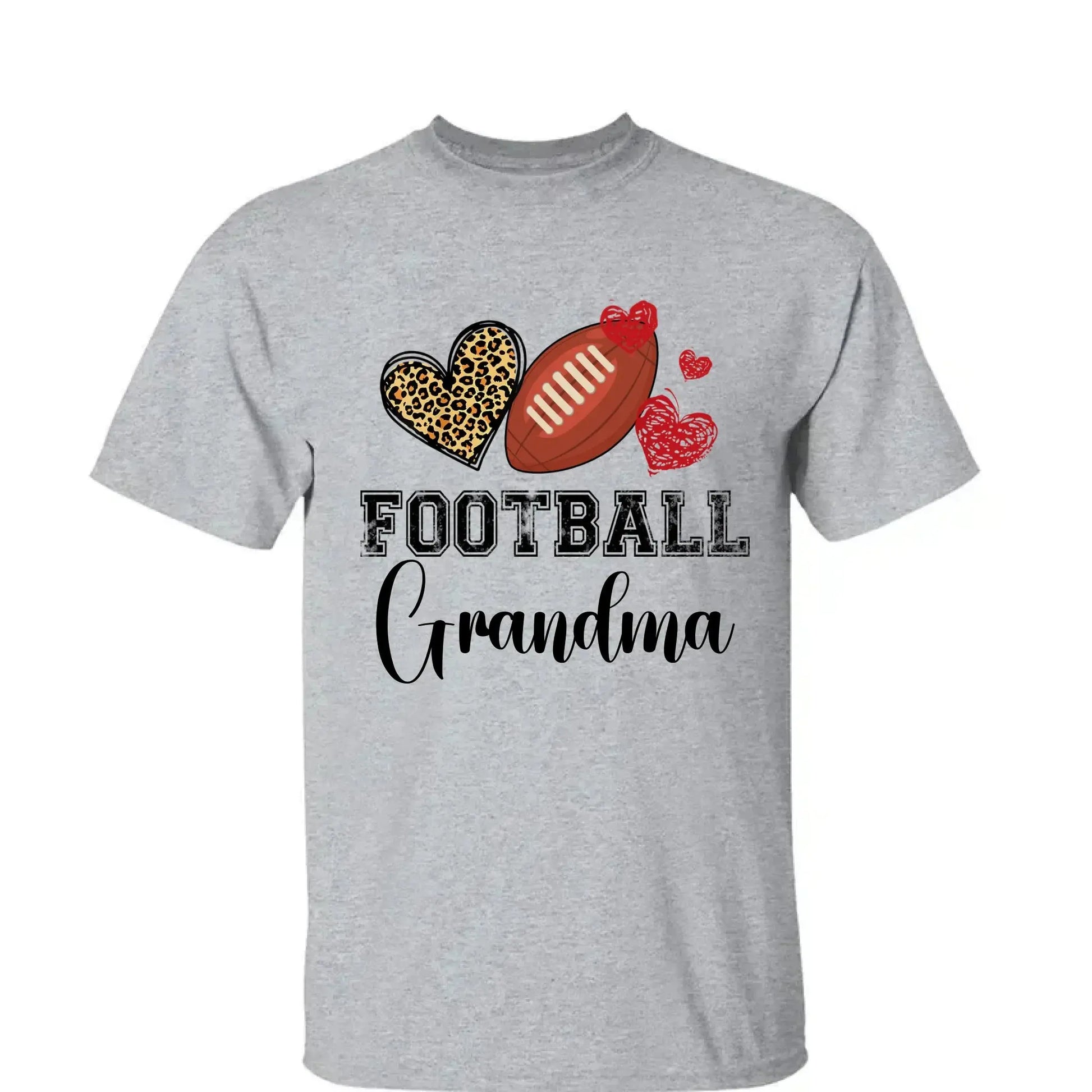 Baseball Grandma Leopard Heart Shirt – Personalized Custom T-Shirt – Gift for Grandma, Nana, Mimi, Mom, or Sports-Loving Wife  Ezcustomize