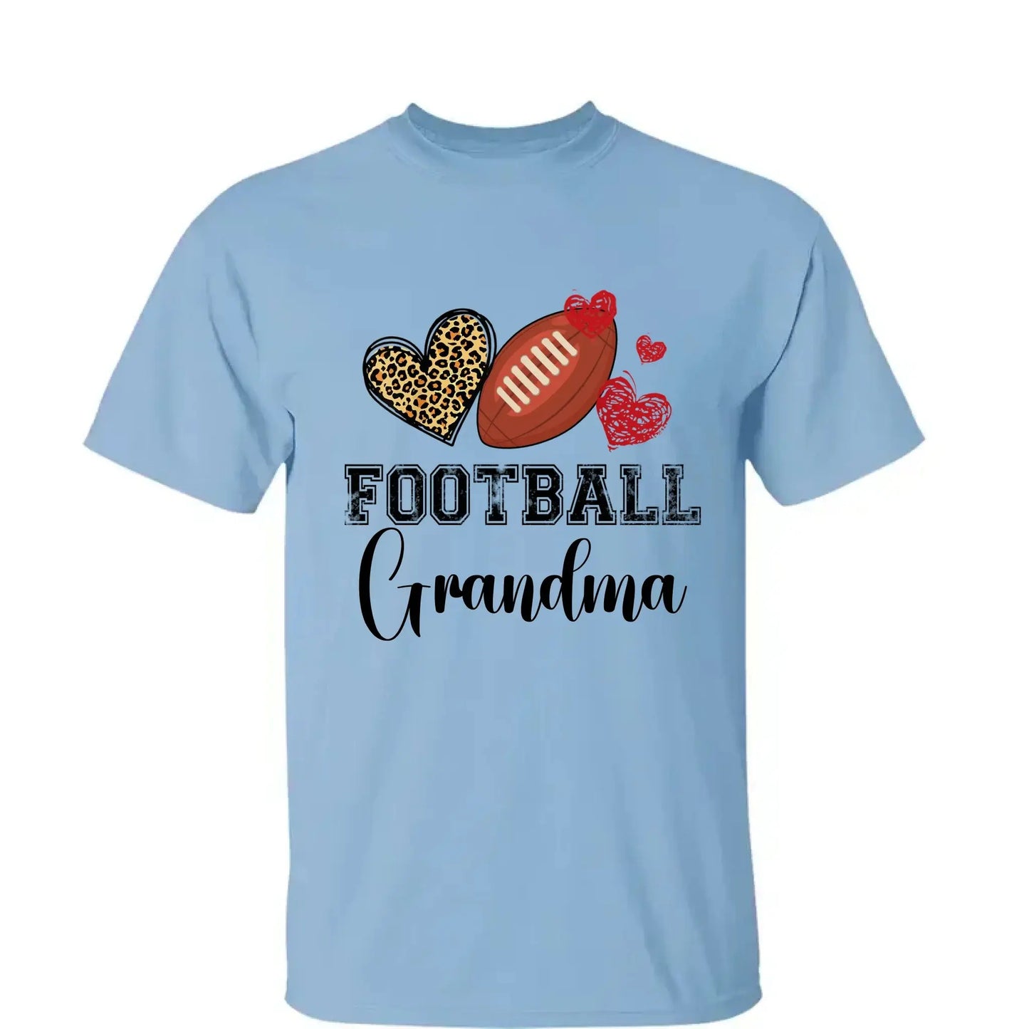 Baseball Grandma Leopard Heart Shirt – Personalized Custom T-Shirt – Gift for Grandma, Nana, Mimi, Mom, or Sports-Loving Wife  Ezcustomize