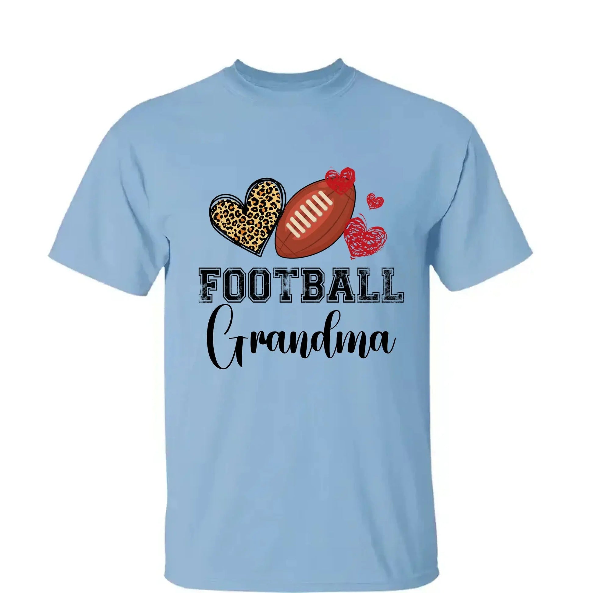 Baseball Grandma Leopard Heart Shirt – Personalized Custom T-Shirt – Gift for Grandma, Nana, Mimi, Mom, or Sports-Loving Wife  Ezcustomize